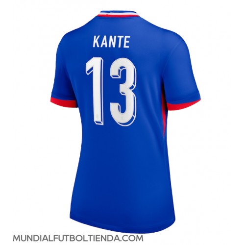 Camiseta Francia Kante #13 Primera Equipación Replica Eurocopa 2024 para mujer mangas cortas